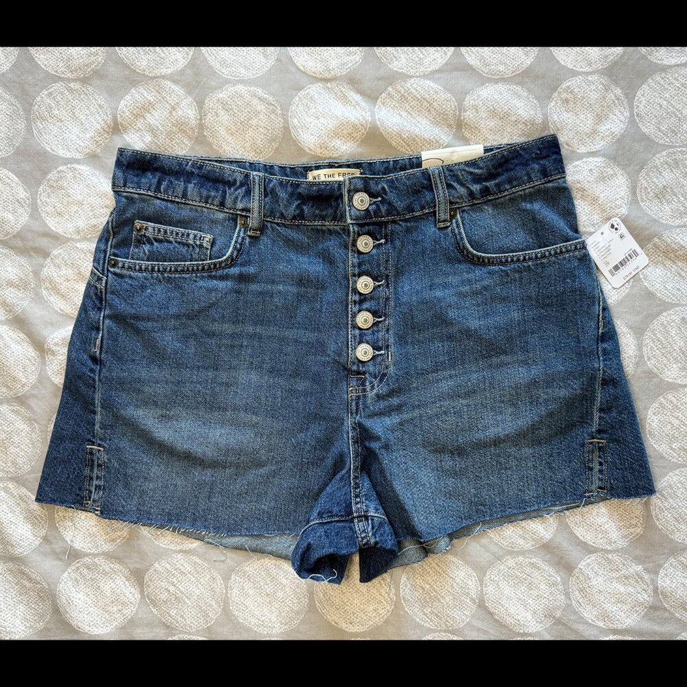We The Free Blue Jean Shorts NWT